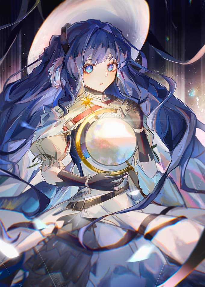 Girl Holding a Glowing Orb