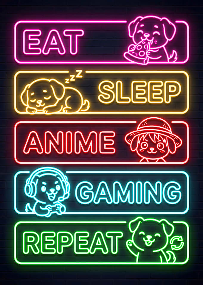 Dog Anime Gaming Quote