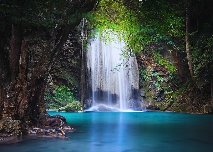 Erawan Waterfall in Thailand