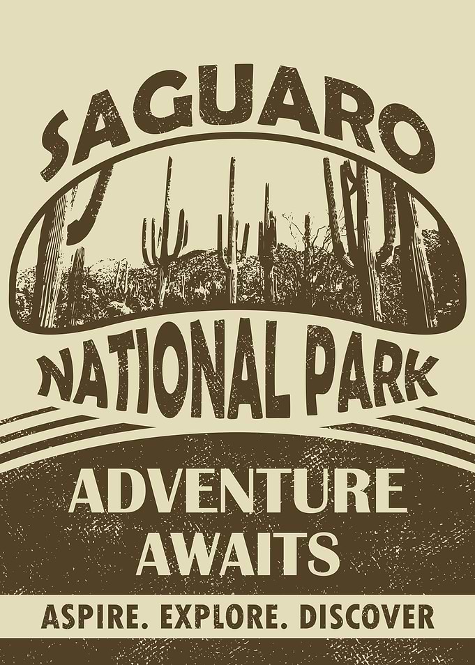 Saguaro National Park: Adventure Awaits Poster