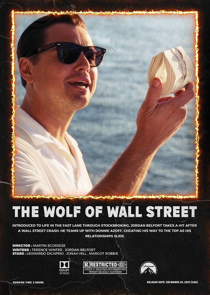 The Wolf of Wall Street Movie Poster