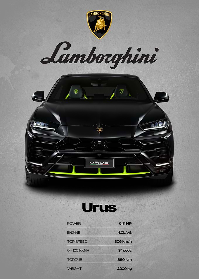 Lamborghini Urus Front View