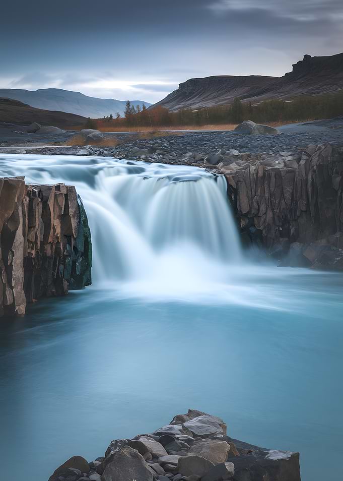 Waterfall in Iceland Landscape Photography