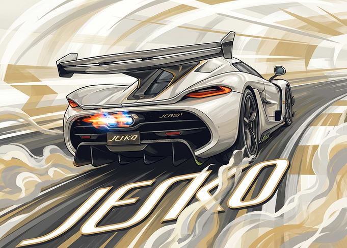 Koenigsegg Jesko Absolut Speed Art