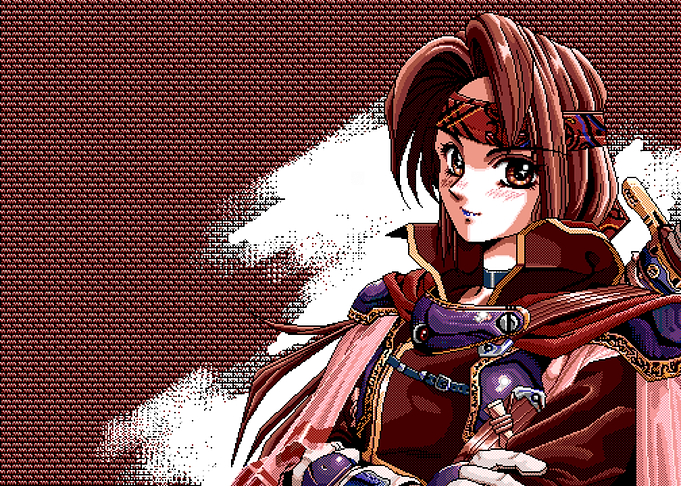 The Girl Warrior Pixel Art Portrait