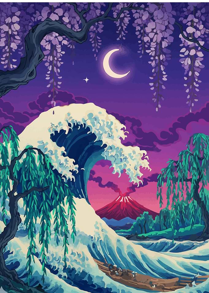 Great Wave with Mount Fuji