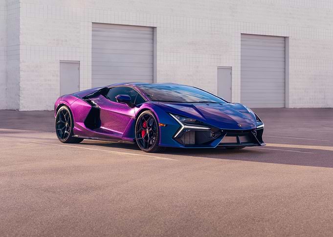Purple and Blue Lamborghini