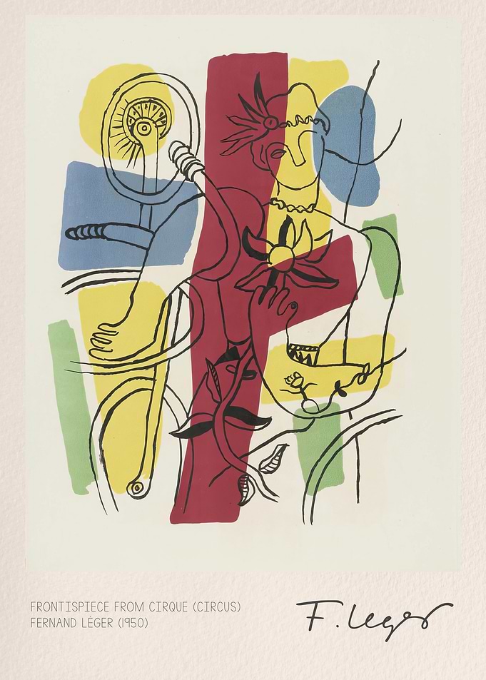 Fernand Leger Circus Abstract Art Print