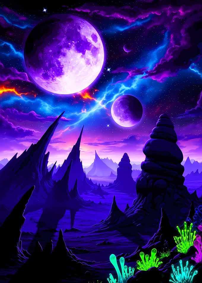 Moons Alien Landscape