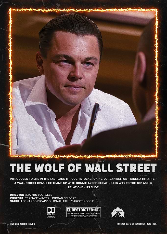 The Wolf of Wall Street Movie Poster