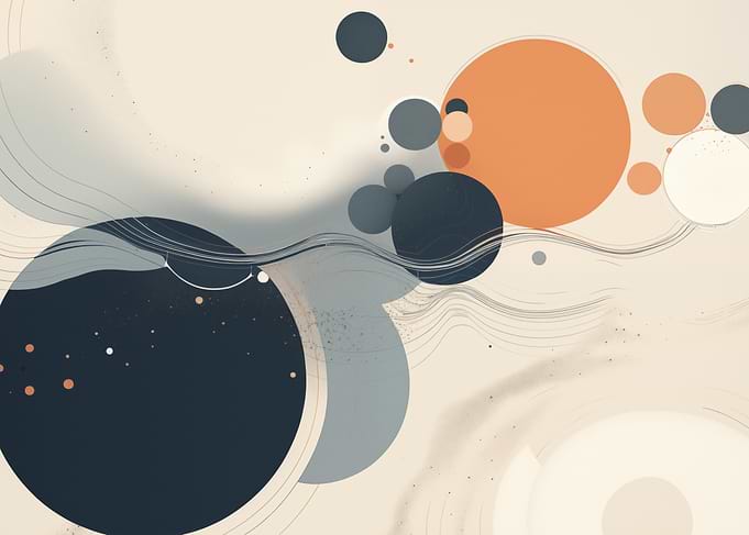 Abstract Circles Composition