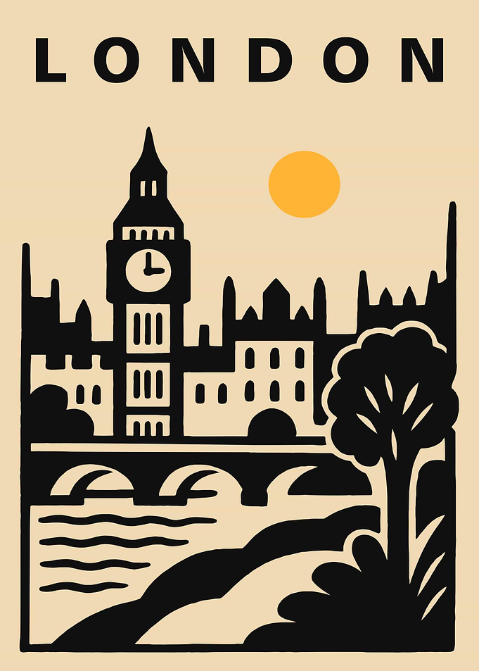 London Cityscape Illustration