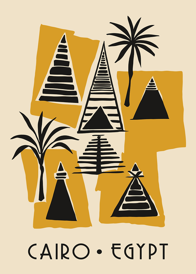 Cairo Egypt Pyramids Art Print