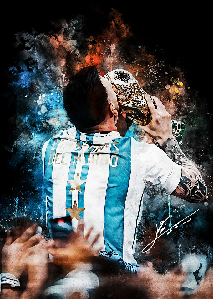 Lionel Messi World Cup Celebration