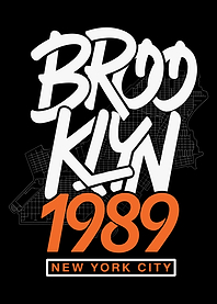 Brooklyn 1989 New York City Graphic