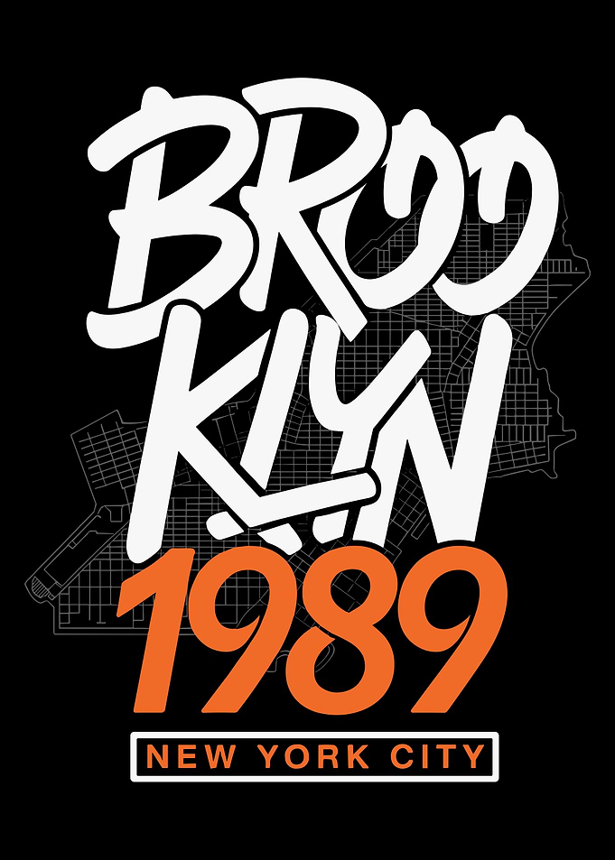 Brooklyn 1989 New York City Graphic