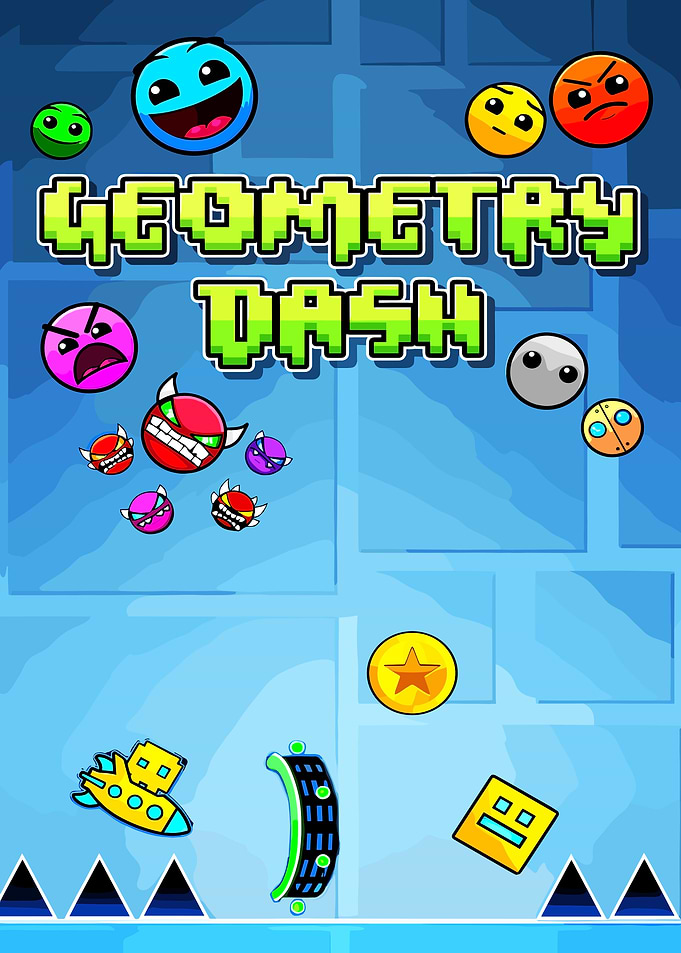 Geometry Dash Game Illustration
