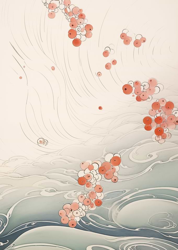 Japanese abstract composition