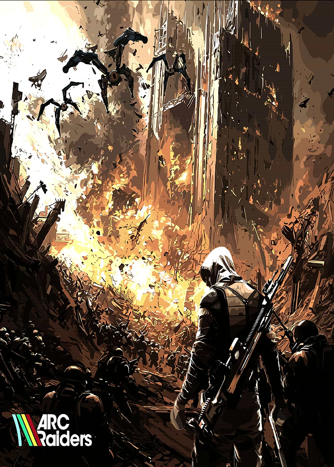 Arc Raiders: Post-Apocalyptic Battle Scene