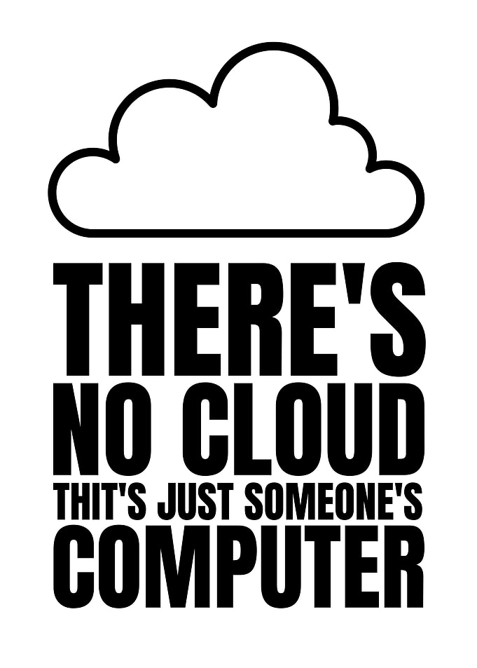 There's No Cloud, Computer Humor