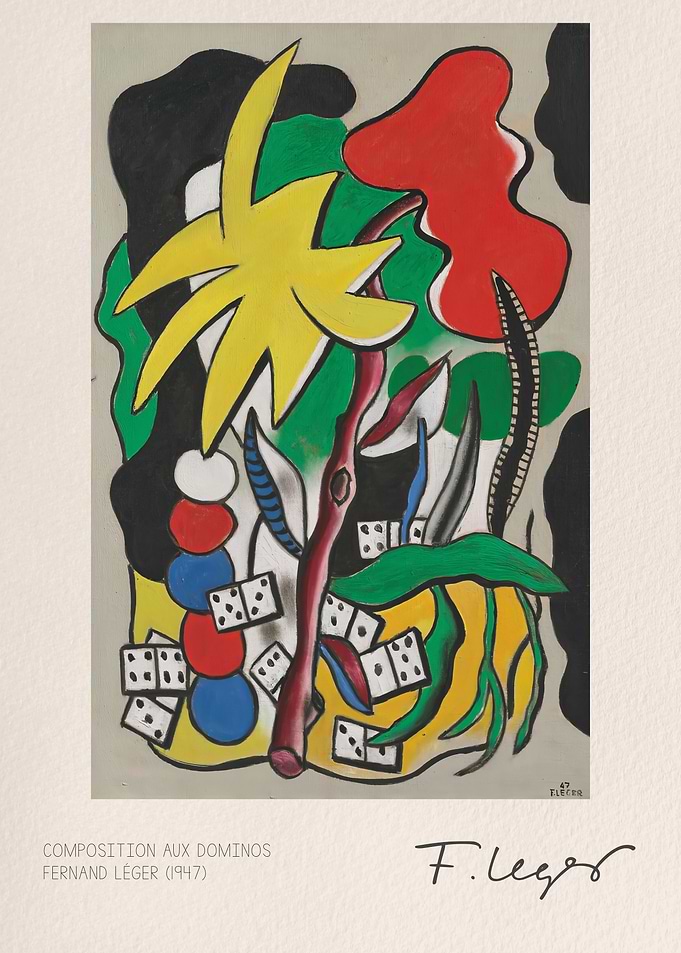 Composition aux Dominos by Fernand Leger