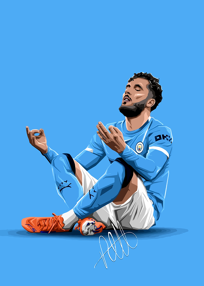 Soccer Player Cherki10 Illustration