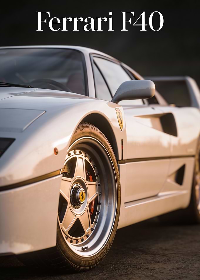 Ferrari F40 close-up