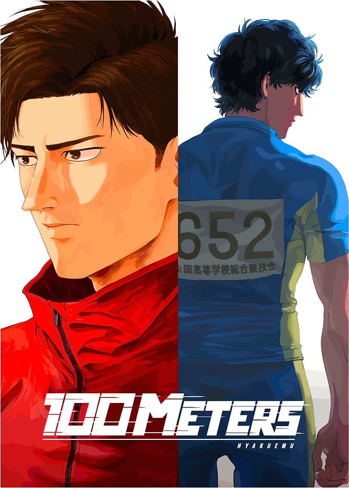 100 Meters: Anime Sport Illustration