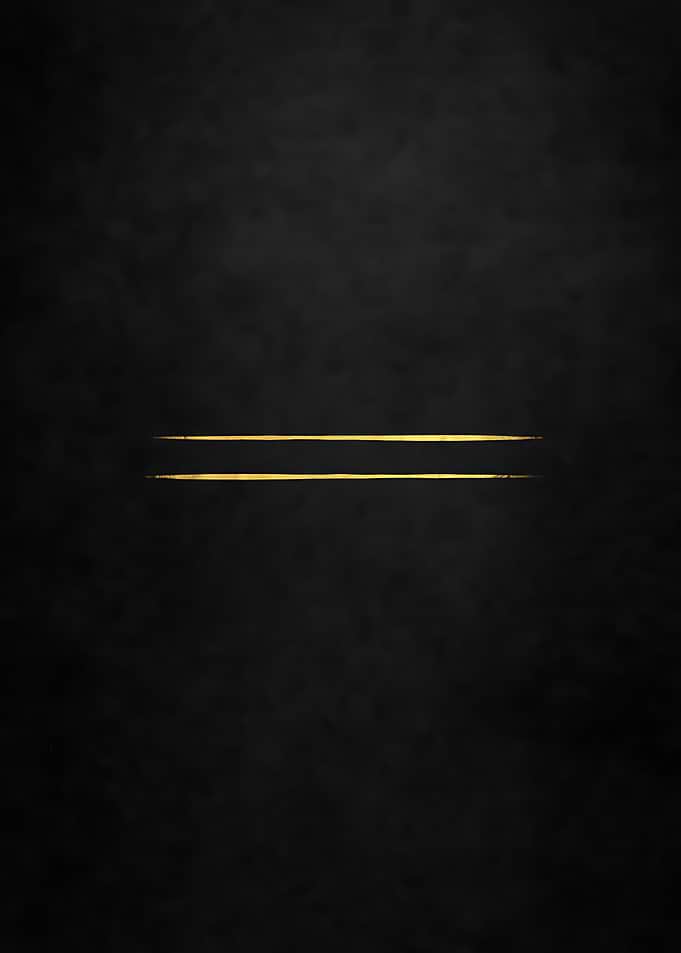 Golden Silence – Minimalist Black and Gold Luxury Wall Art