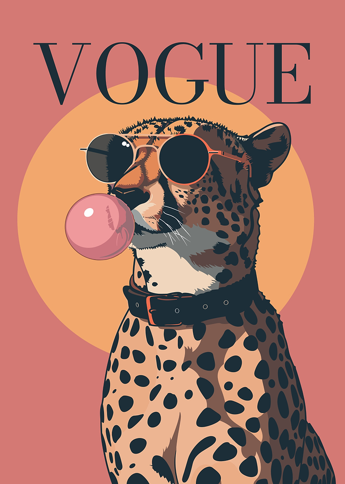 Vogue Cheetah with Bubblegum