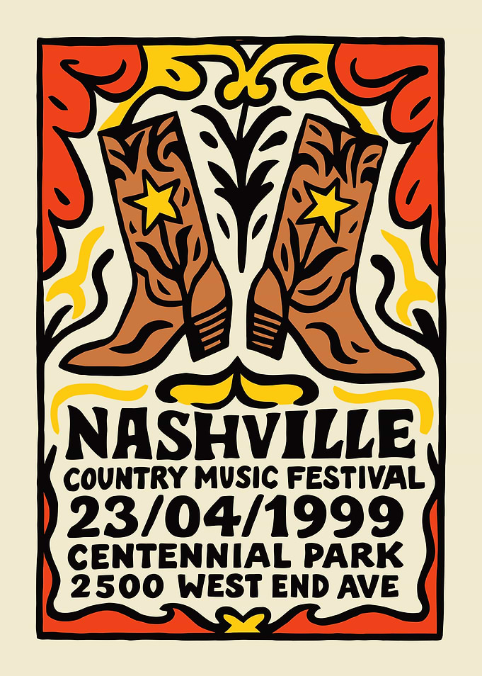 Nashville Country Music Festival Poster