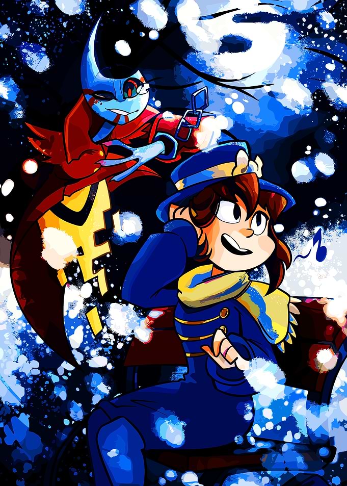A Hat in Time: Hat Kid and Mustache Girl