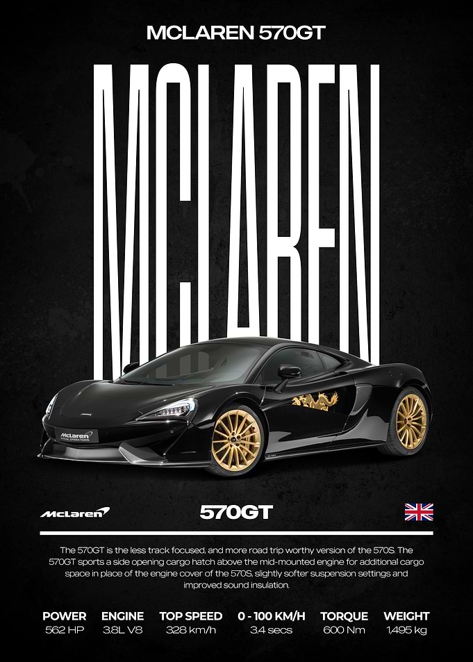 McLaren 570GT Black and Gold