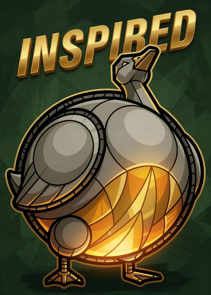 Inspired Steampunk Duck Illustration