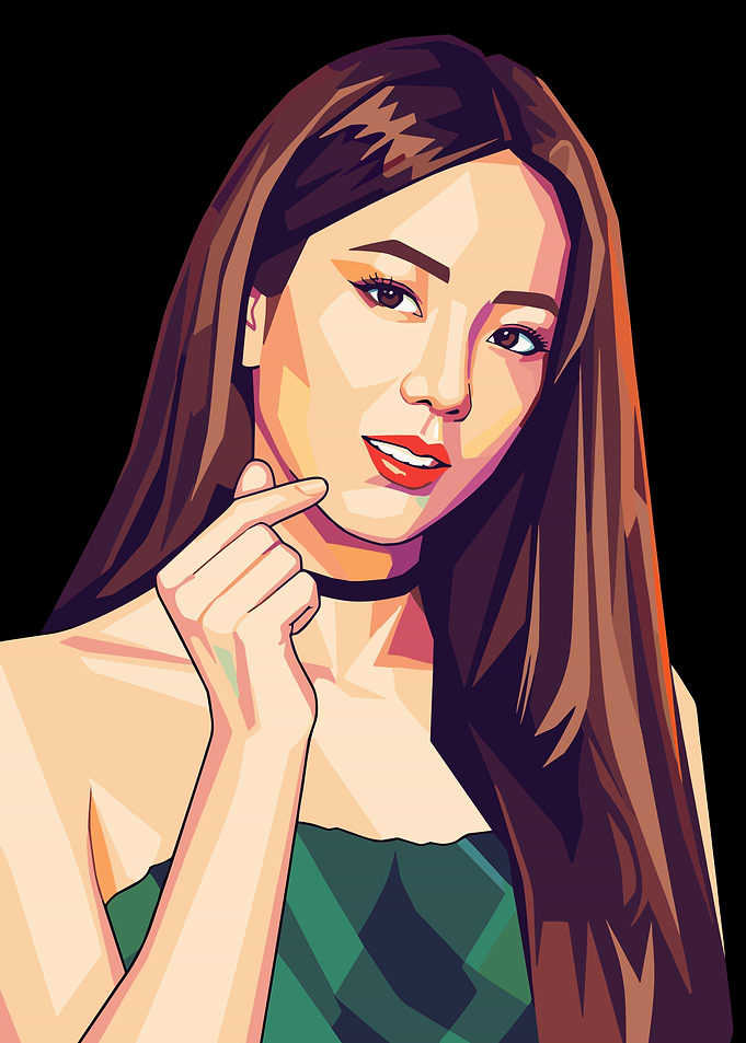 Jisoo Blackpink Portrait Digital Art