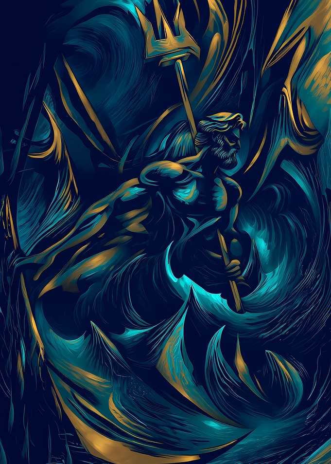 Poseidon in the Ocean Depths