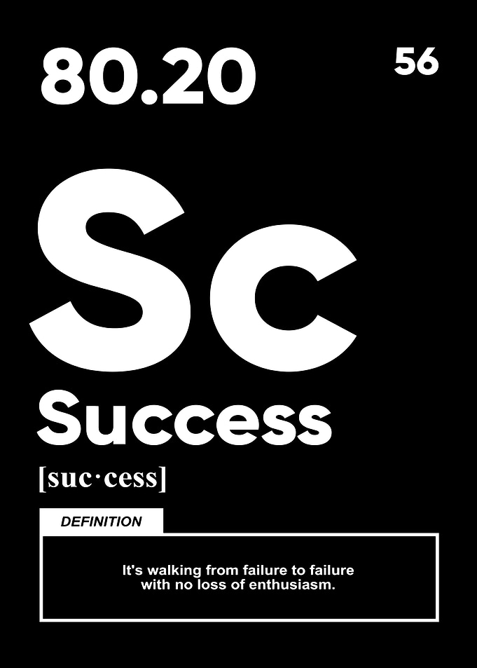 Success Periodic Table Element Art