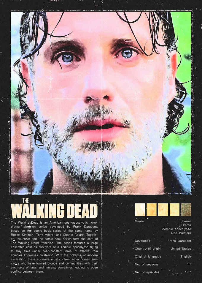 The Walking Dead poster with Rick