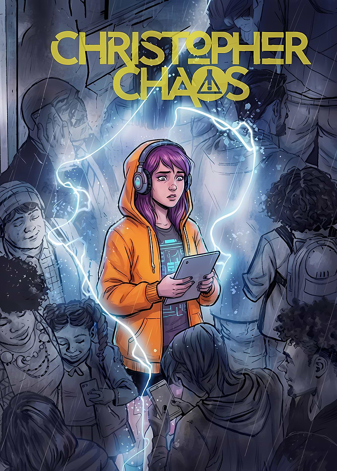 Christopher Chaos Comic Book Cover Art