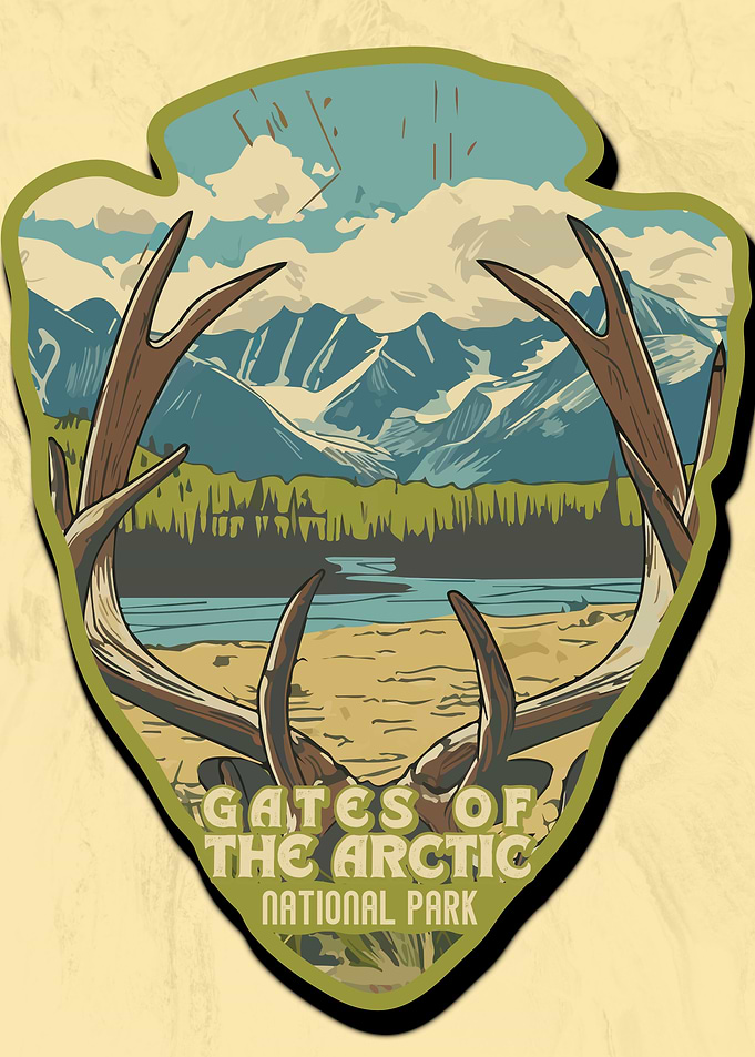 Vintage Gates of the Arctic National Park