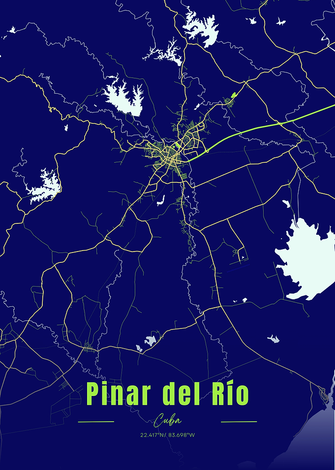 Pinar del Río, Cuba Map