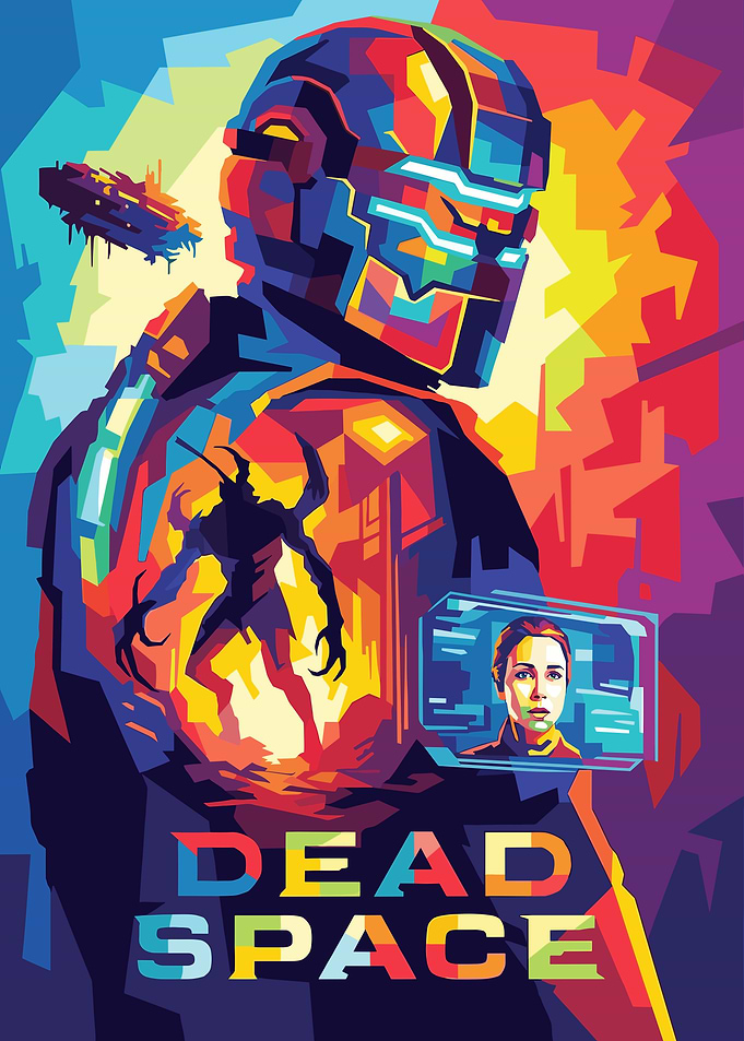 Dead Space Colorful Digital Art