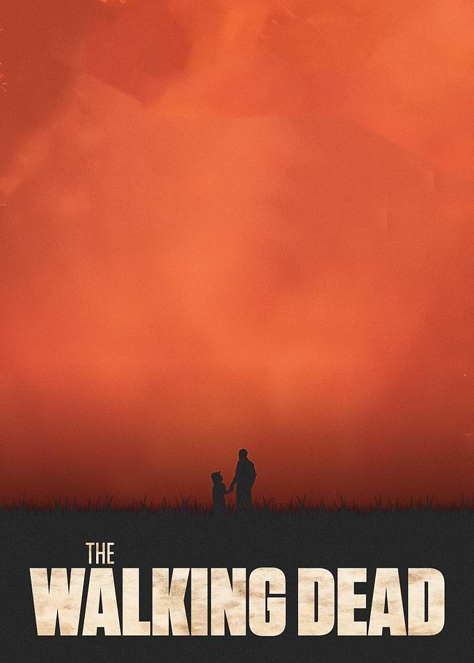 The Walking Dead Silhouette Poster
