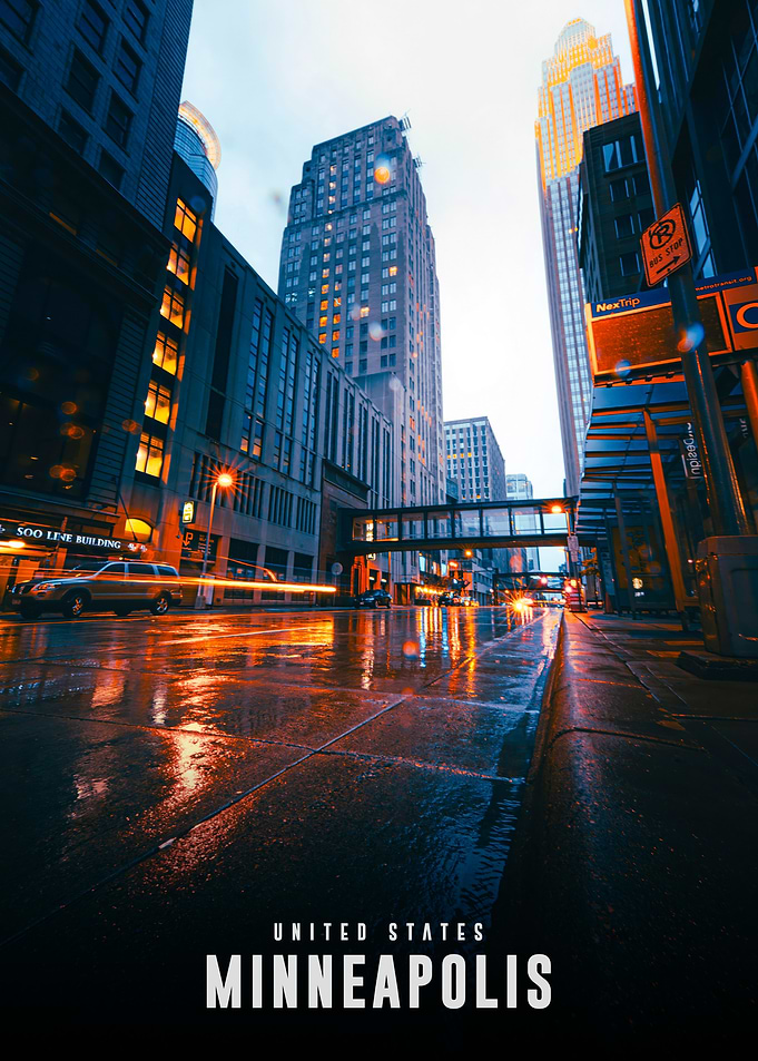 Minneapolis Cityscape at Night