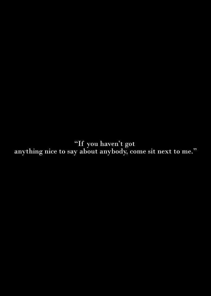 Sarcastic Quote on Black Background