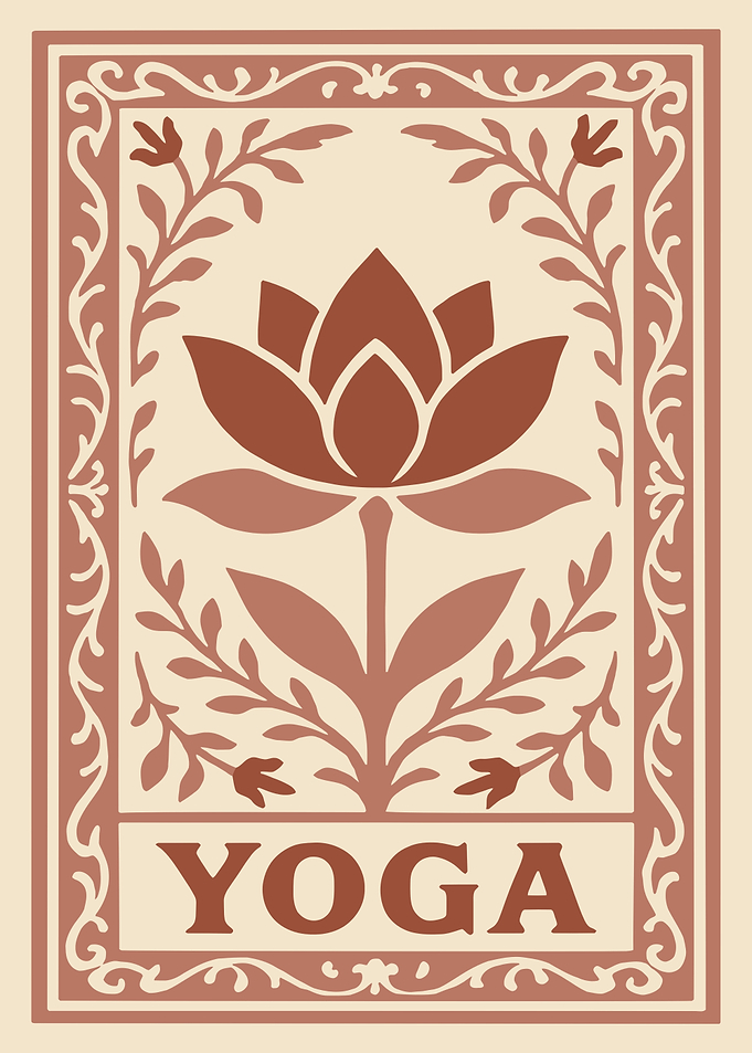 Yoga Lotus Flower Illustration