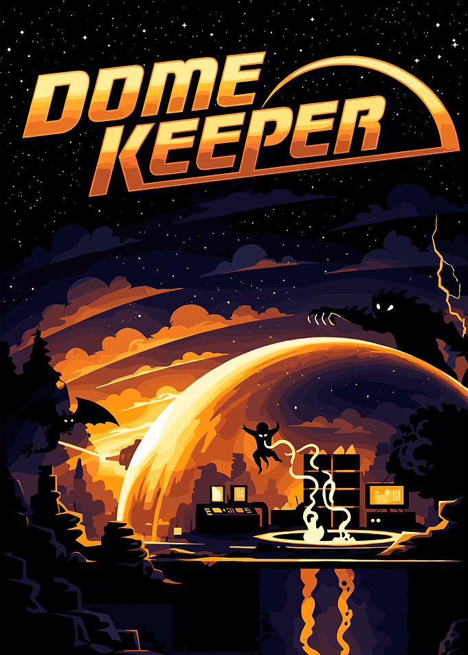 Dome Keeper Game Illustration