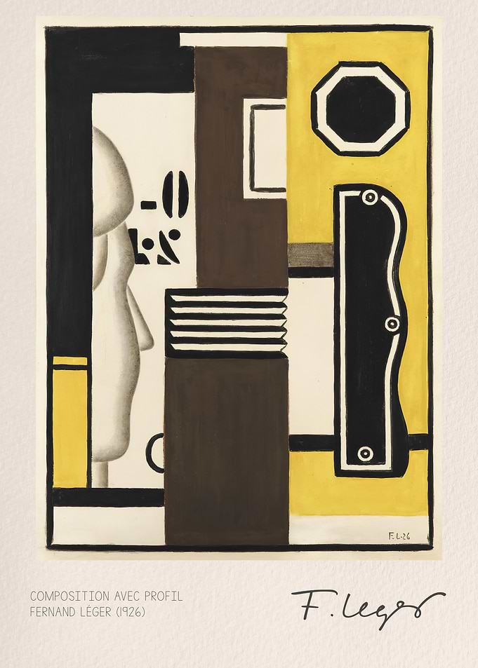 Composition Avec Profil by Fernand Leger