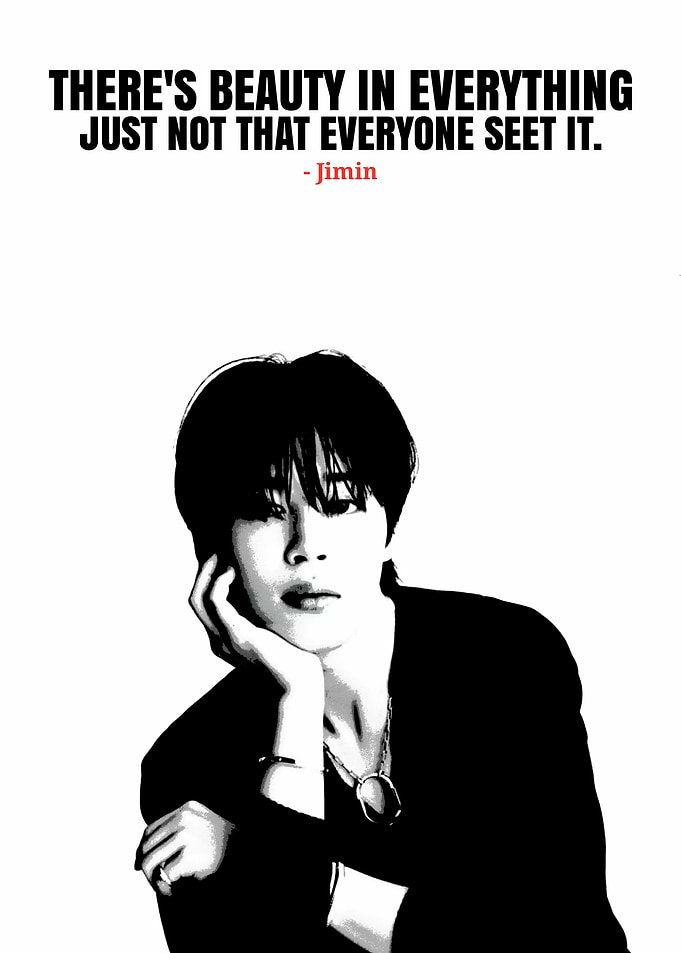 Jimin Quote Art