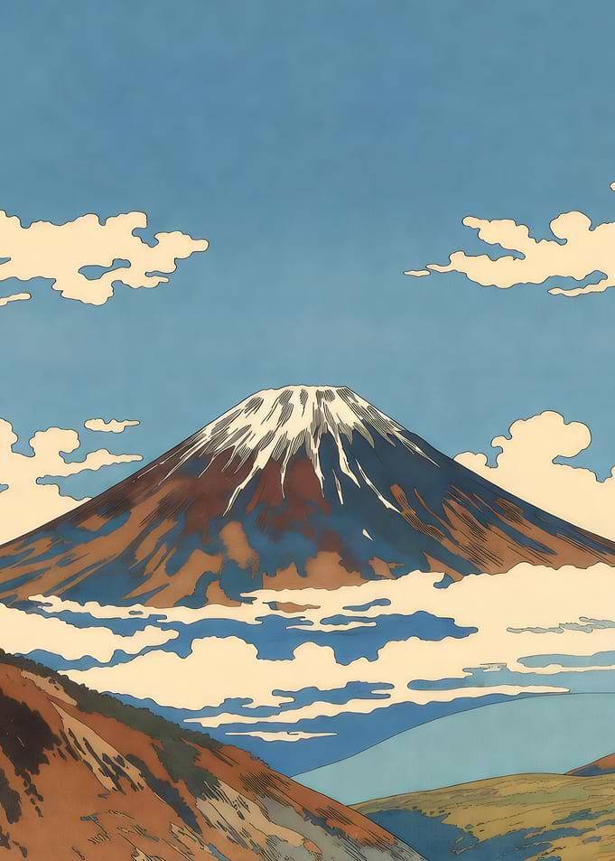 Mount Fuji Landscape Art